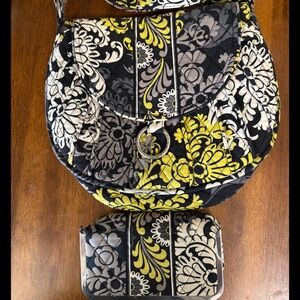 Vera Bradley Purse Shoulder Bag with matching cosmetic bag waterproof Crossbody
